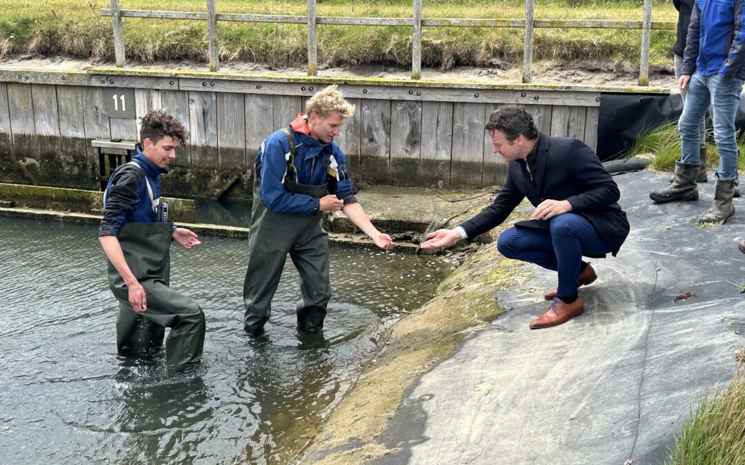 Gedeputeerde maakt op Texel kennis met onderzoek aquacultuur